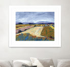 Pastel Field II by Jacques Clement on GIANT ART - blue landscape