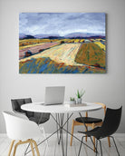 Pastel Field II by Jacques Clement on GIANT ART - blue landscape