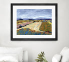 Pastel Field II by Jacques Clement on GIANT ART - blue landscape