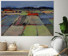 Pastel Field IV by Jacques Clement on GIANT ART - blue landscape