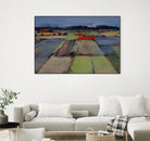 Pastel Field IV by Jacques Clement on GIANT ART - blue landscape