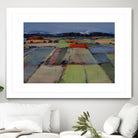 Pastel Field IV by Jacques Clement on GIANT ART - blue landscape