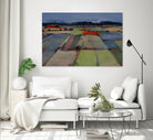 Pastel Field IV by Jacques Clement on GIANT ART - blue landscape