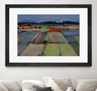 Pastel Field IV by Jacques Clement on GIANT ART - blue landscape