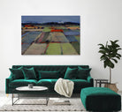 Pastel Field IV by Jacques Clement on GIANT ART - blue landscape