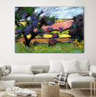 Pastel Landscape I by Jacques Clement on GIANT ART - blue landscape