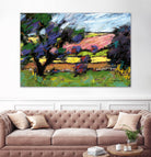 Pastel Landscape I by Jacques Clement on GIANT ART - blue landscape