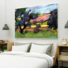 Pastel Landscape I by Jacques Clement on GIANT ART - blue landscape