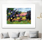 Pastel Landscape I by Jacques Clement on GIANT ART - blue landscape