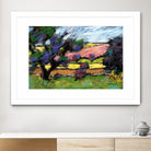 Pastel Landscape I by Jacques Clement on GIANT ART - blue landscape