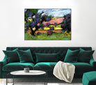 Pastel Landscape I by Jacques Clement on GIANT ART - blue landscape