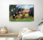 Pastel Landscape I by Jacques Clement on GIANT ART - blue landscape