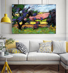 Pastel Landscape I by Jacques Clement on GIANT ART - blue landscape
