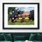 Pastel Landscape I by Jacques Clement on GIANT ART - blue landscape