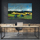 Pastel Landscape II by Jacques Clement on GIANT ART - blue landscape