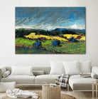 Pastel Landscape II by Jacques Clement on GIANT ART - blue landscape