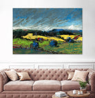 Pastel Landscape II by Jacques Clement on GIANT ART - blue landscape