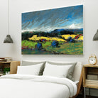 Pastel Landscape II by Jacques Clement on GIANT ART - blue landscape