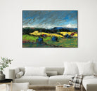Pastel Landscape II by Jacques Clement on GIANT ART - blue landscape