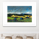 Pastel Landscape II by Jacques Clement on GIANT ART - blue landscape