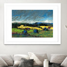 Pastel Landscape II by Jacques Clement on GIANT ART - blue landscape