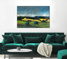 Pastel Landscape II by Jacques Clement on GIANT ART - blue landscape