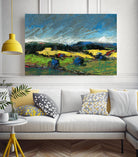 Pastel Landscape II by Jacques Clement on GIANT ART - blue landscape