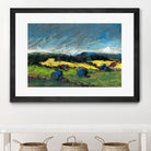 Pastel Landscape II by Jacques Clement on GIANT ART - blue landscape