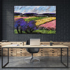 Pastel Landscape III by Jacques Clement on GIANT ART - blue landscape