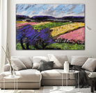 Pastel Landscape III by Jacques Clement on GIANT ART - blue landscape