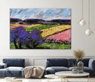 Pastel Landscape III by Jacques Clement on GIANT ART - blue landscape