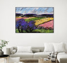 Pastel Landscape III by Jacques Clement on GIANT ART - blue landscape