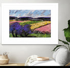 Pastel Landscape III by Jacques Clement on GIANT ART - blue landscape