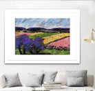 Pastel Landscape III by Jacques Clement on GIANT ART - blue landscape