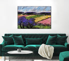 Pastel Landscape III by Jacques Clement on GIANT ART - blue landscape