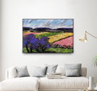 Pastel Landscape III by Jacques Clement on GIANT ART - blue landscape