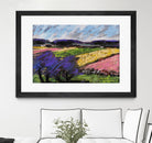 Pastel Landscape III by Jacques Clement on GIANT ART - blue landscape