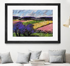 Pastel Landscape III by Jacques Clement on GIANT ART - blue landscape