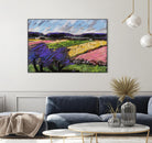Pastel Landscape III by Jacques Clement on GIANT ART - blue landscape