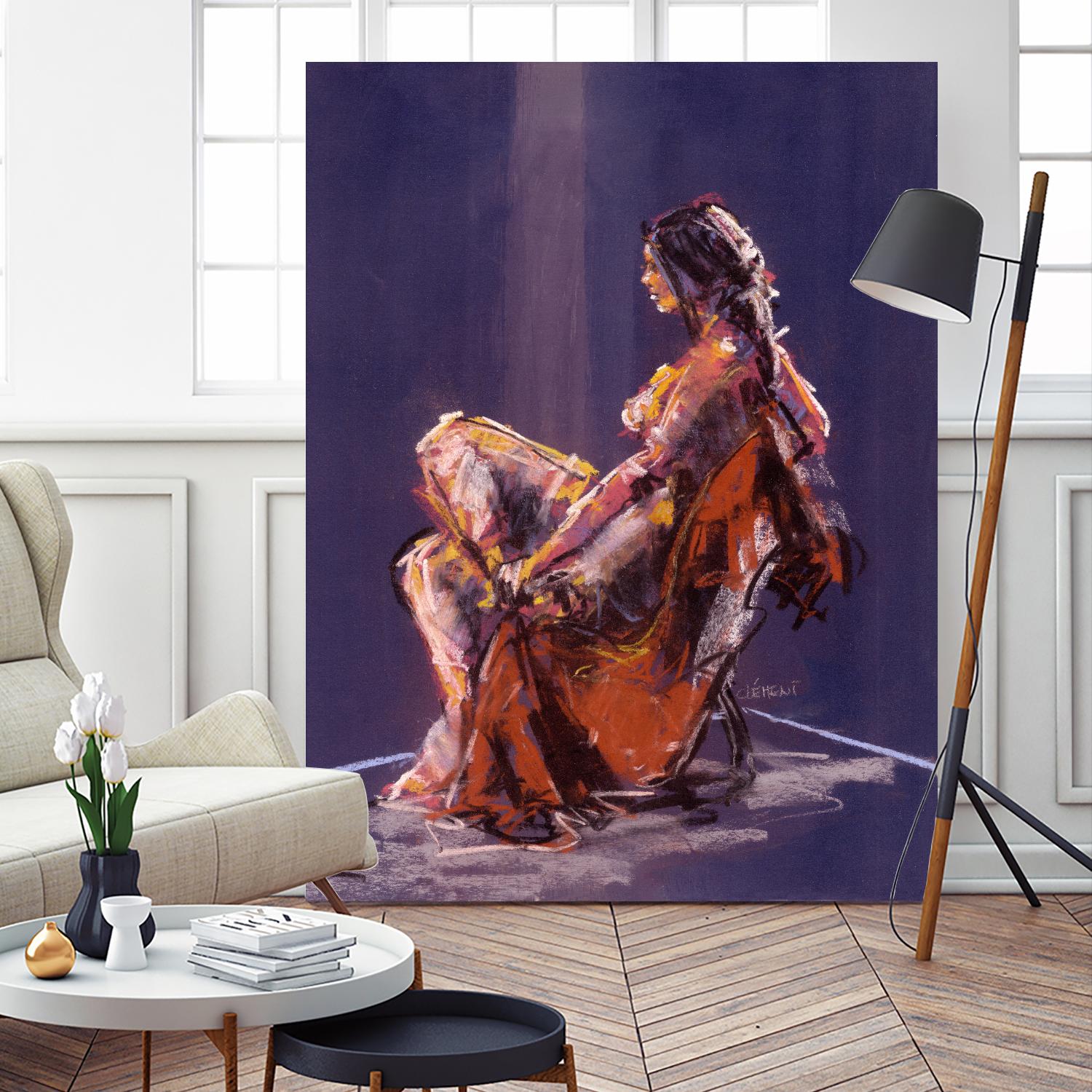 Vidra by Jacques Clement on GIANT ART - beige nude