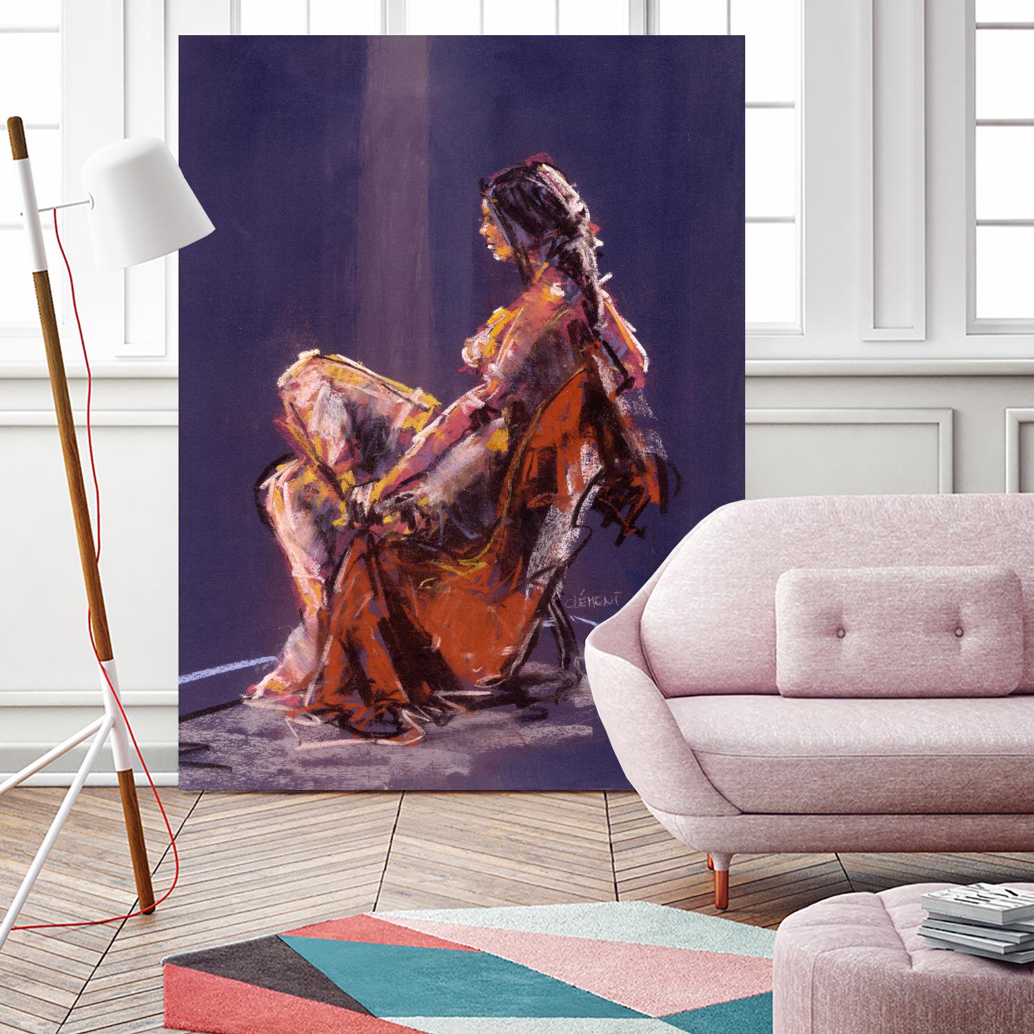 Vidra by Jacques Clement on GIANT ART - beige nude