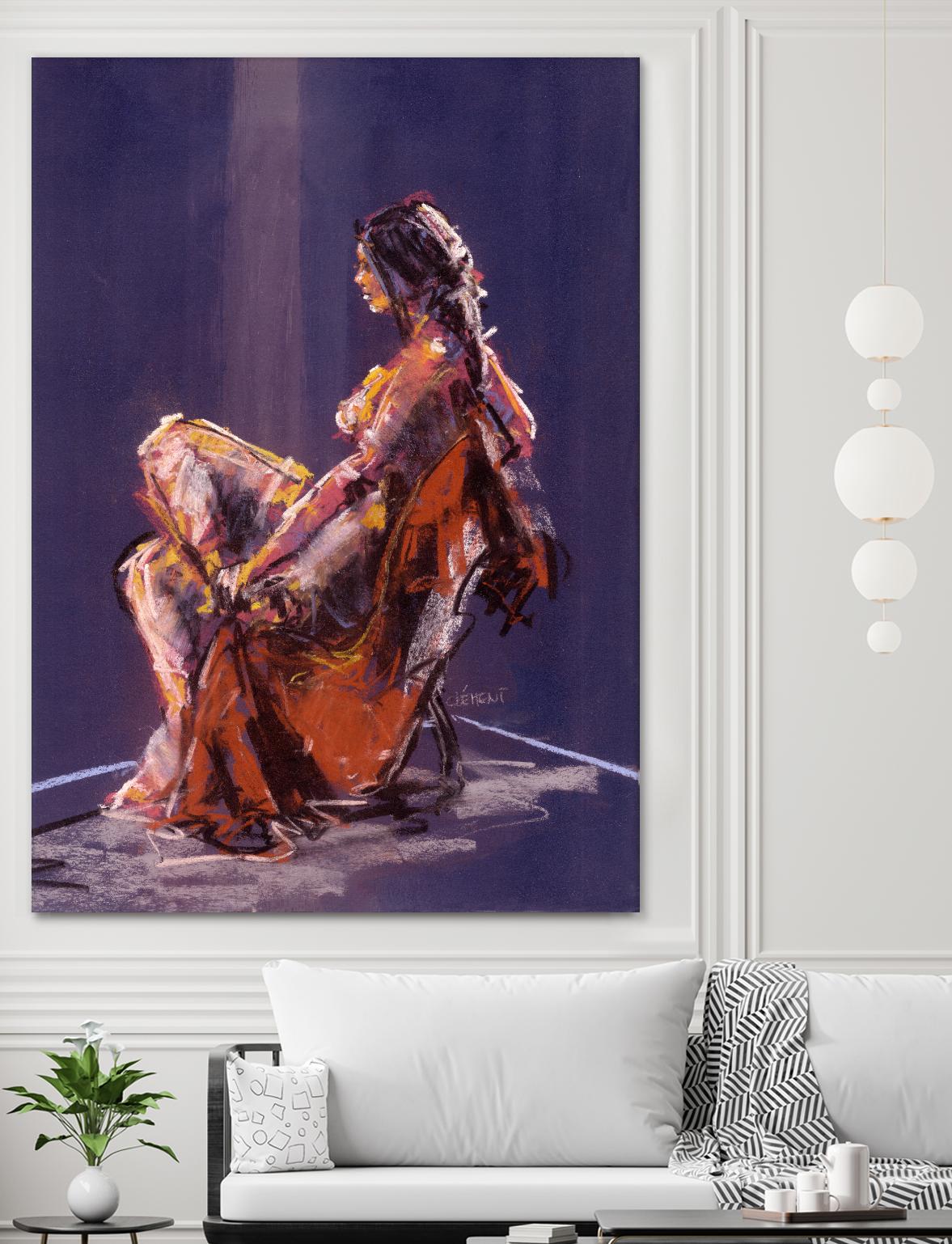 Vidra by Jacques Clement on GIANT ART - beige nude