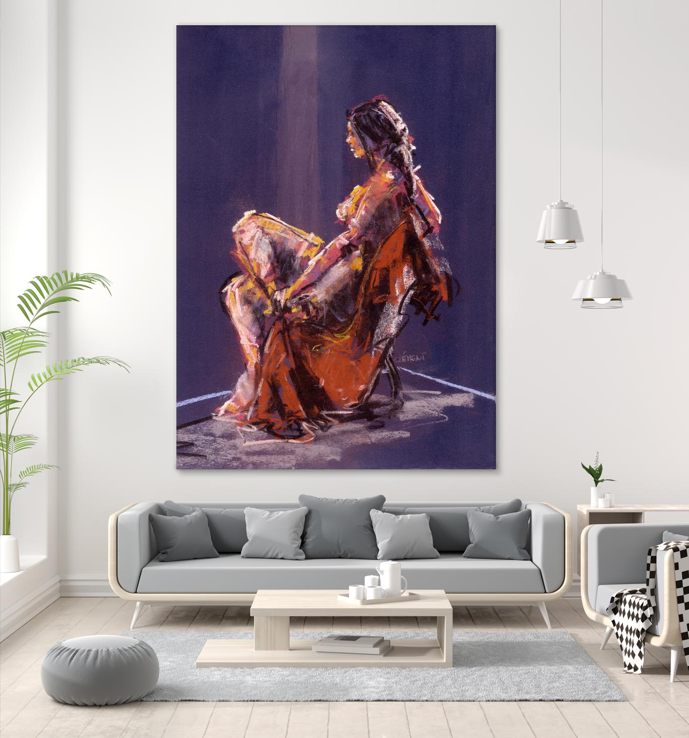 Vidra by Jacques Clement on GIANT ART - beige nude