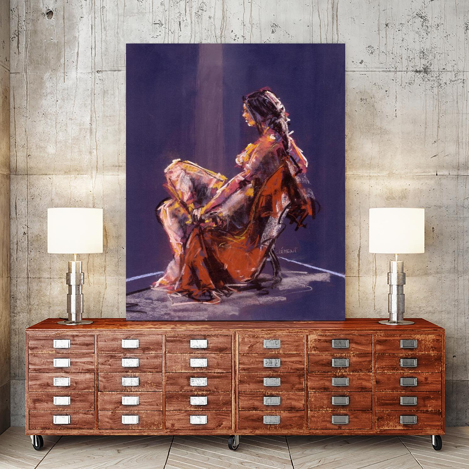 Vidra by Jacques Clement on GIANT ART - beige nude