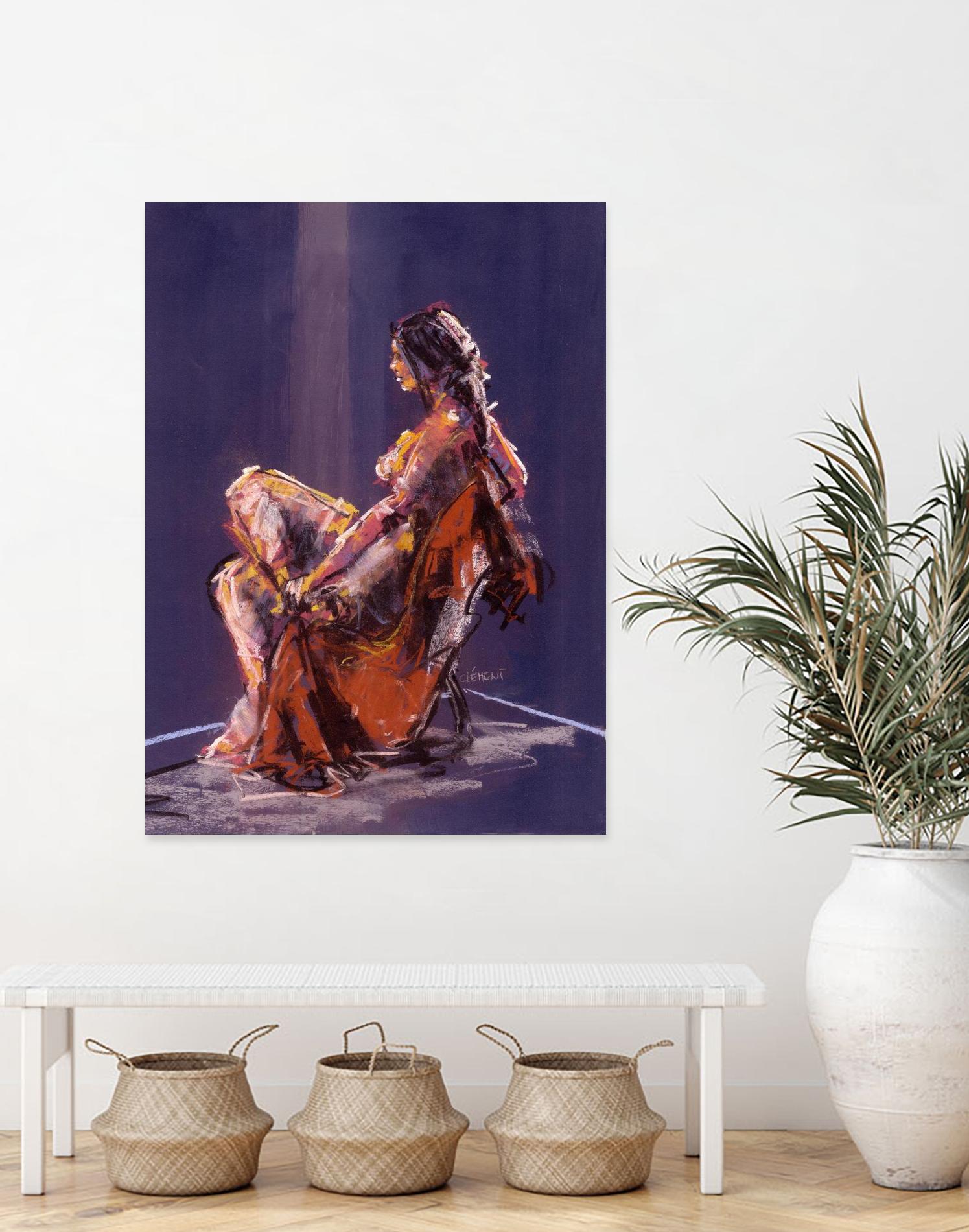 Vidra by Jacques Clement on GIANT ART - beige nude