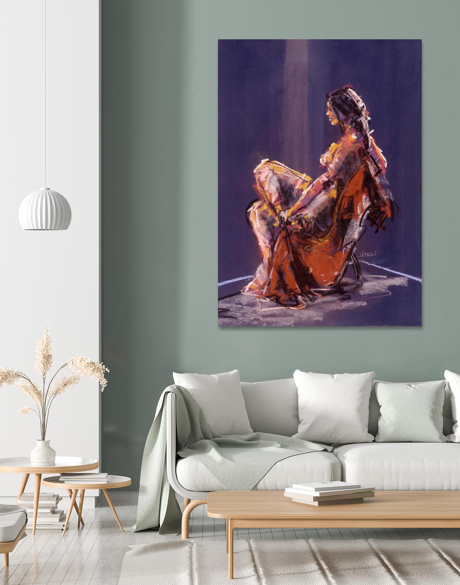 Vidra by Jacques Clement on GIANT ART - beige nude