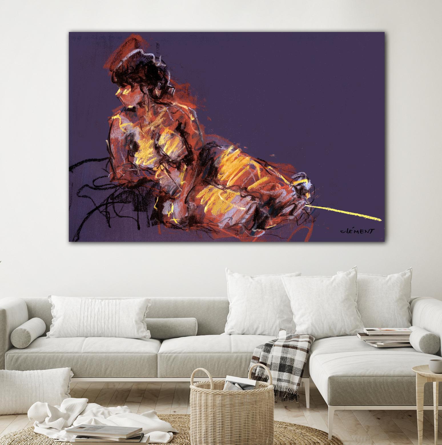 Nude I by Jacques Clement on GIANT ART - beige nude