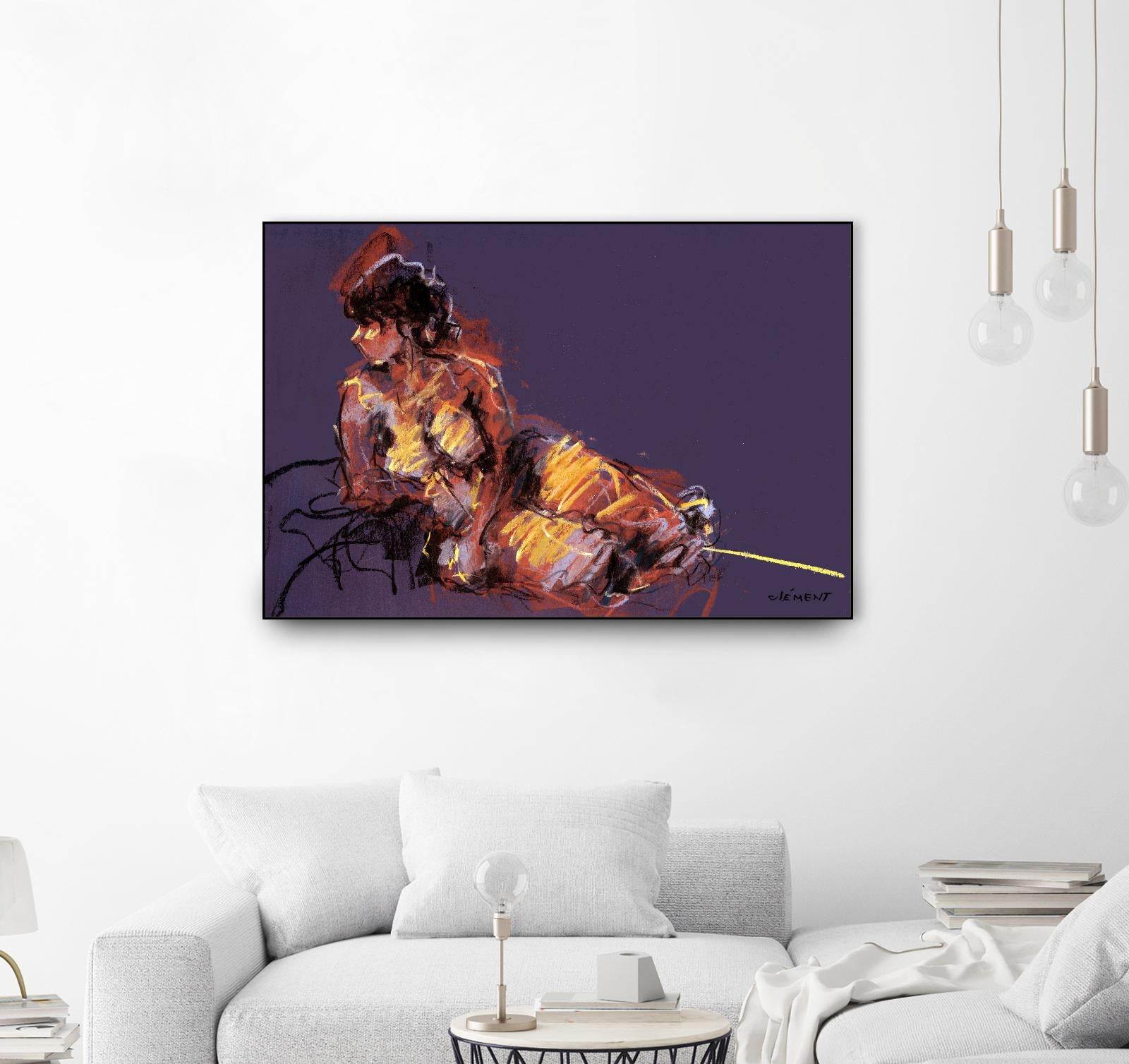 Nude I by Jacques Clement on GIANT ART - beige nude