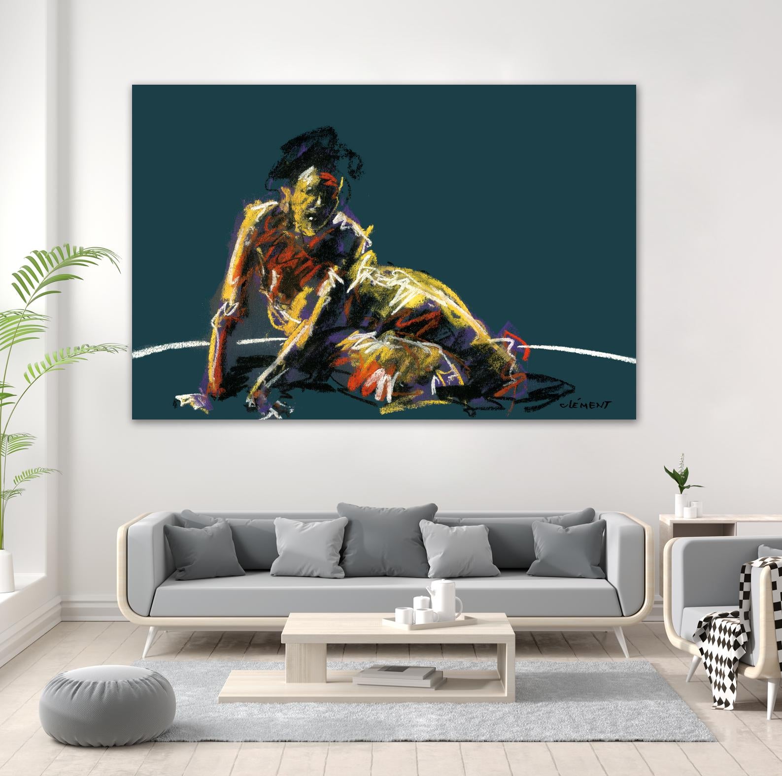 Nude II by Jacques Clement on GIANT ART - beige nude