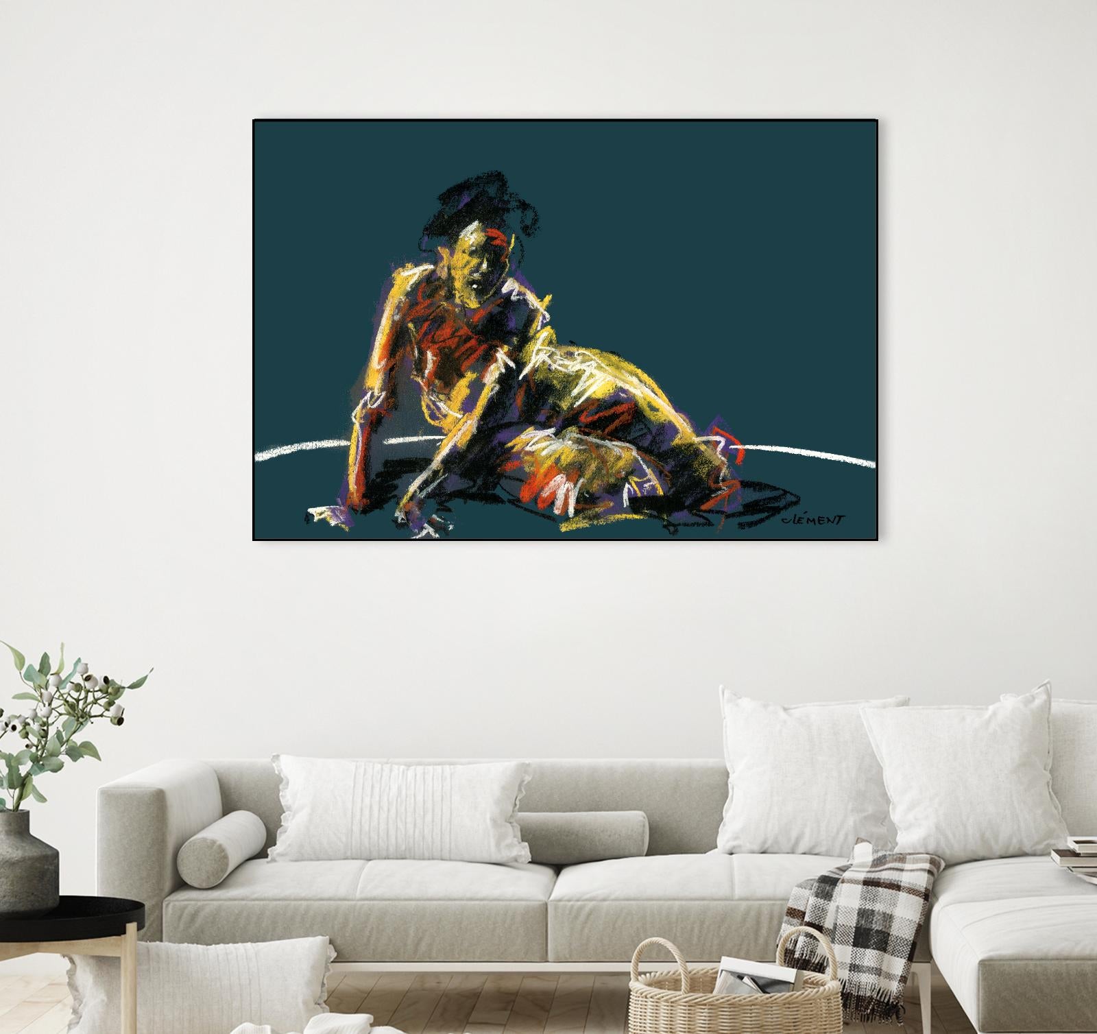 Nude II by Jacques Clement on GIANT ART - beige nude